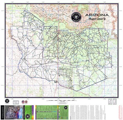 Arizona Hunt Unit 9 Map & Arizona Recreation Map .